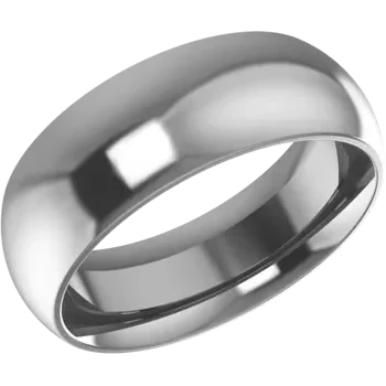 Cobalt 7mm Standard Weight Comfort Fit Half Round Band