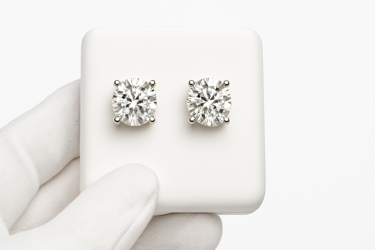 14KT 1.00CT Lab Grown Diamond Studs