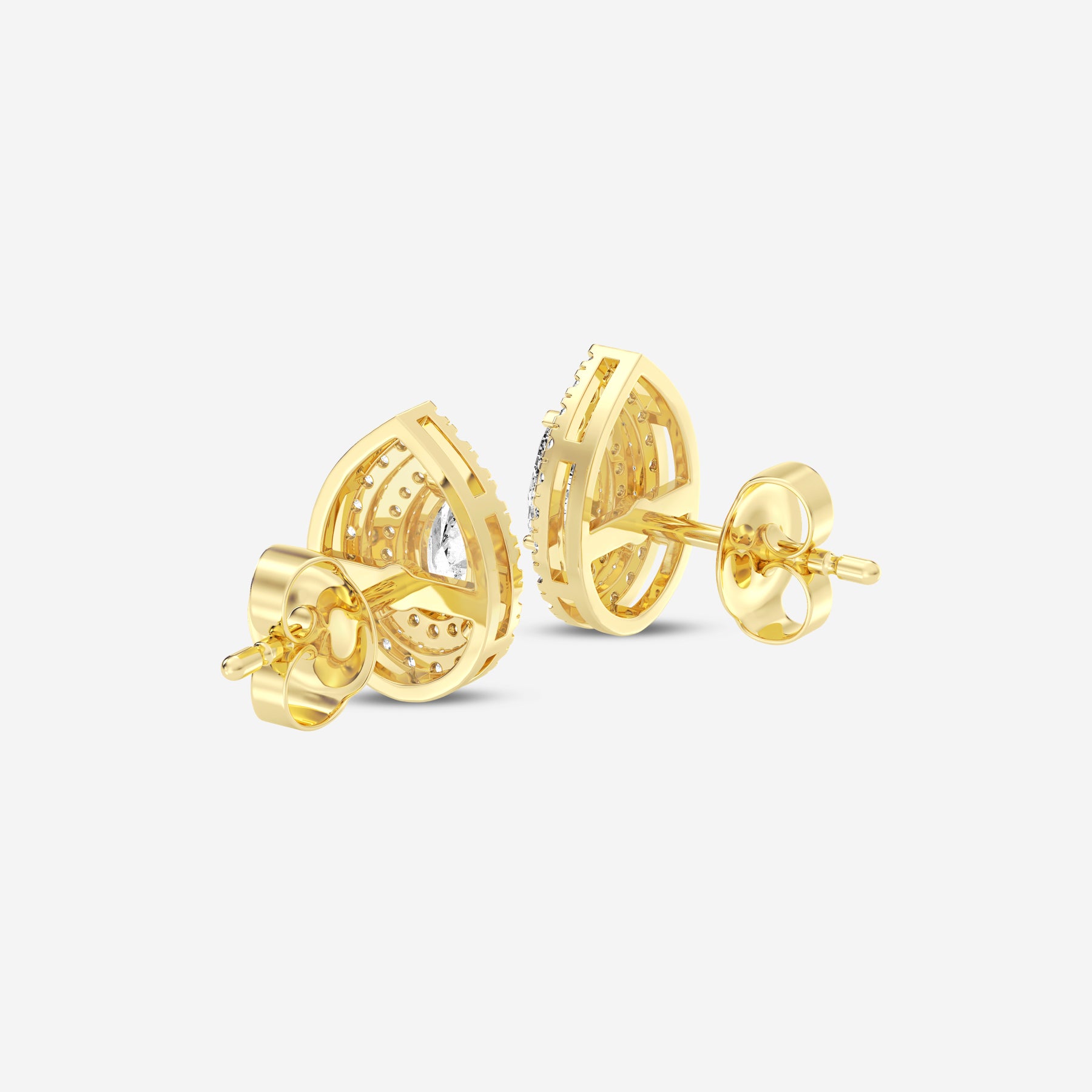 Pear 0.60CT Lab Diamonds Stud Earrings