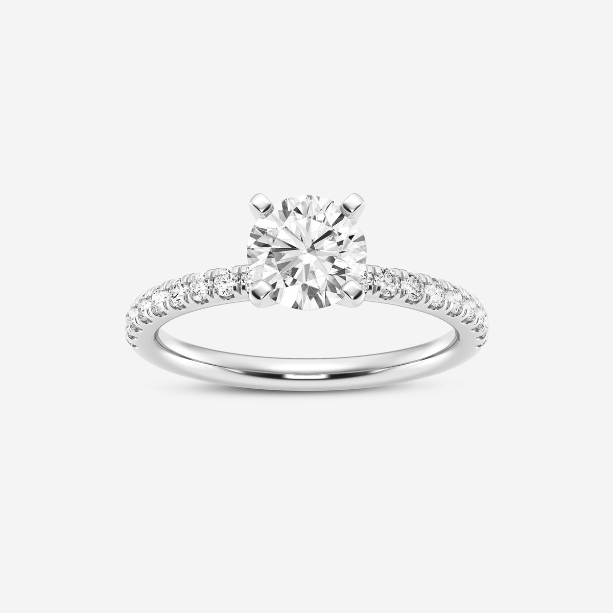 Round Solitaire Lab Diamond Engagement Ring