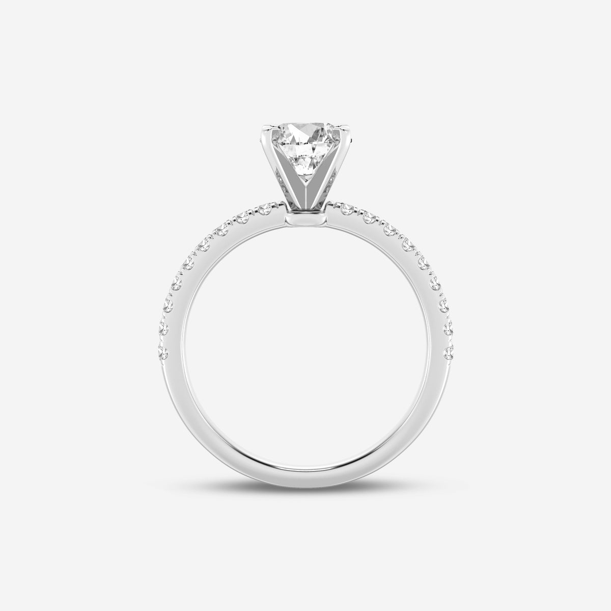 Round Solitaire Lab Diamond Engagement Ring