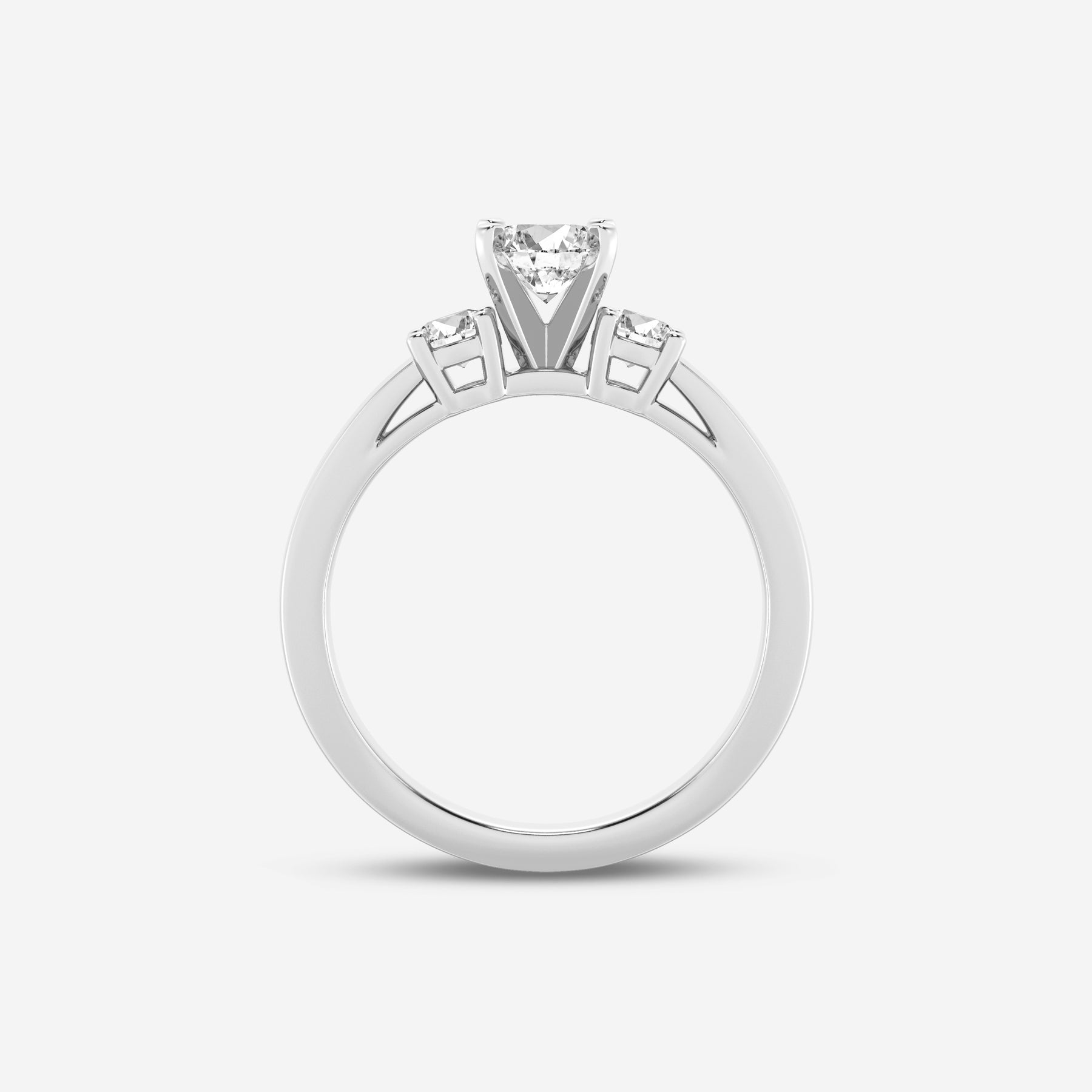 Oval Lab Diamond Three Stone Ring