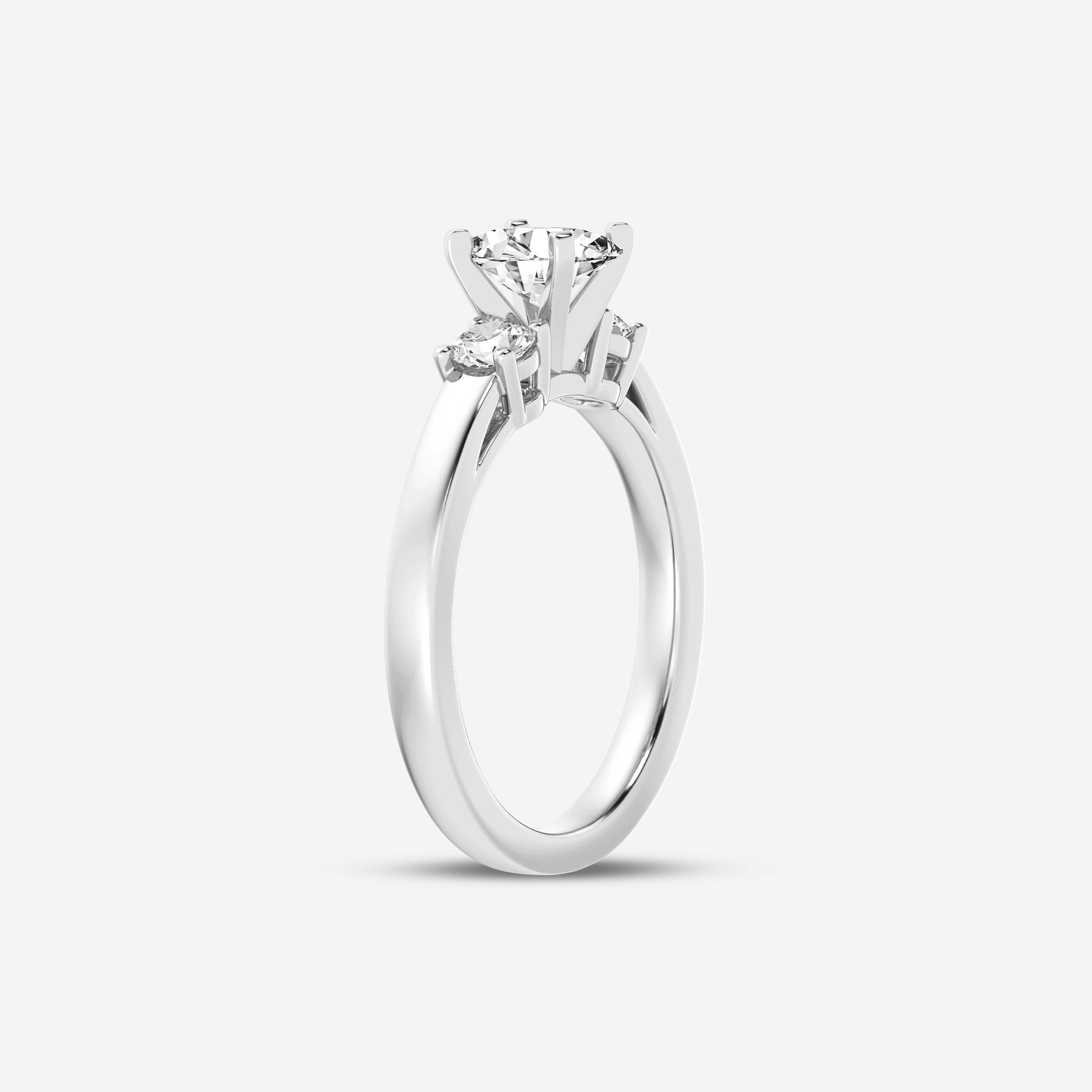 Oval Lab Diamond Three Stone Ring