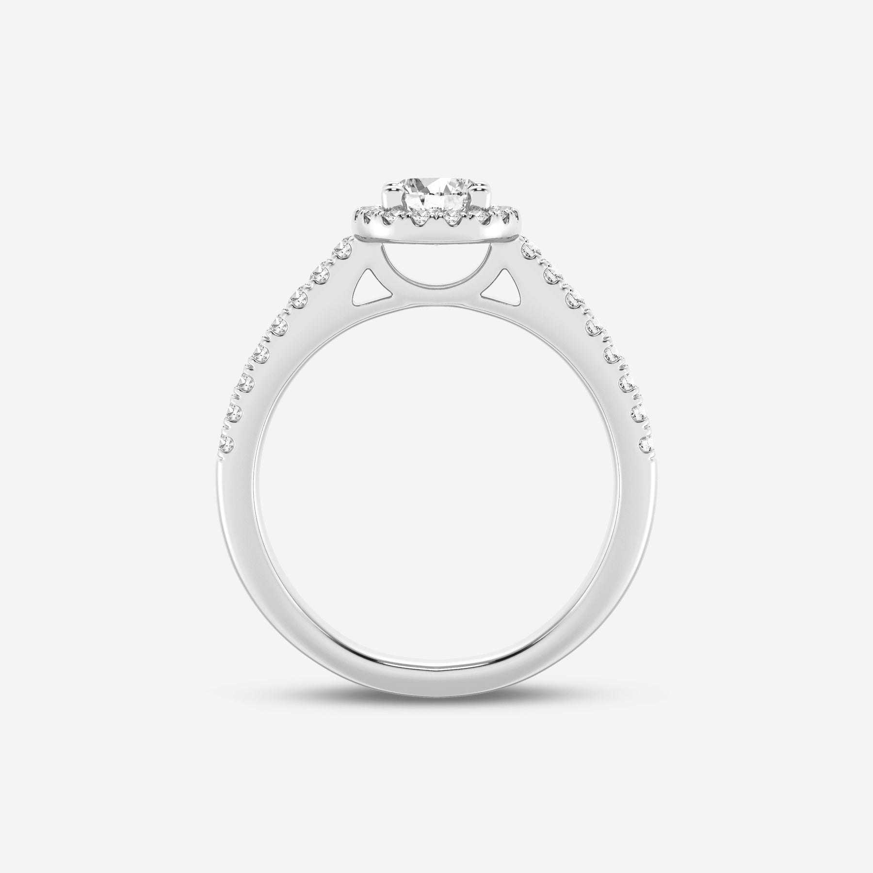 Halo Oval Lab Diamond Ring