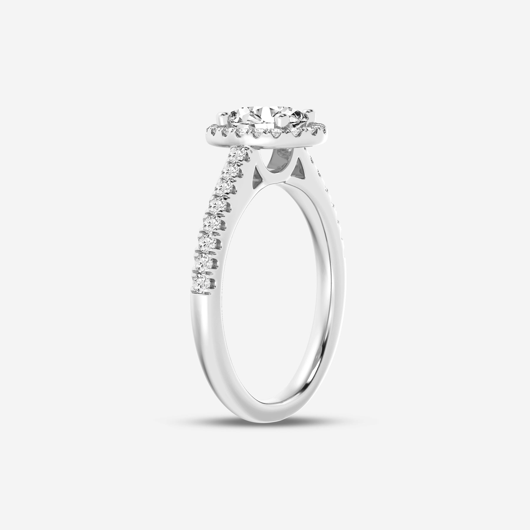 Halo Oval Lab Diamond Ring