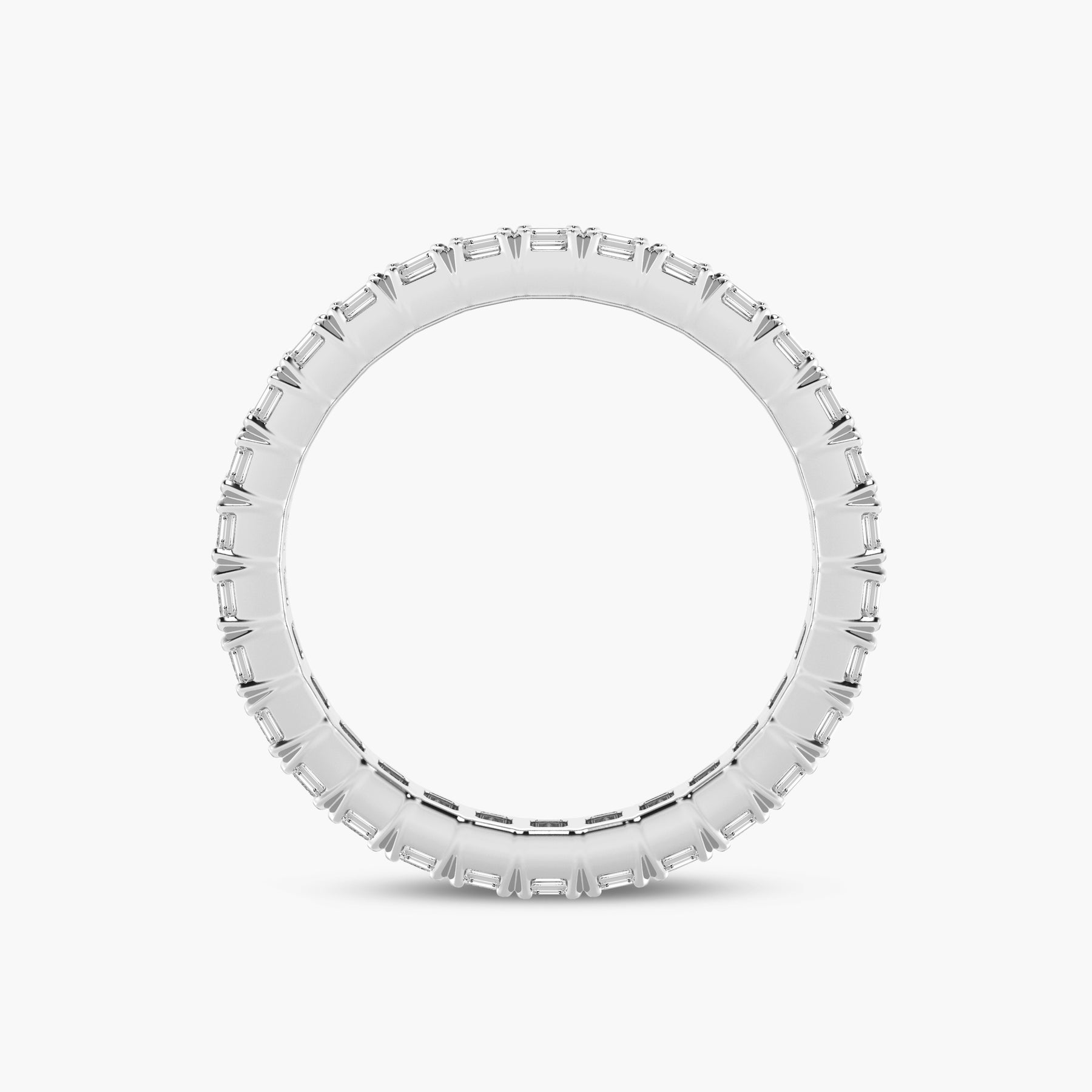 Emerald Lab Diamond 2.84CT Eternity Bands