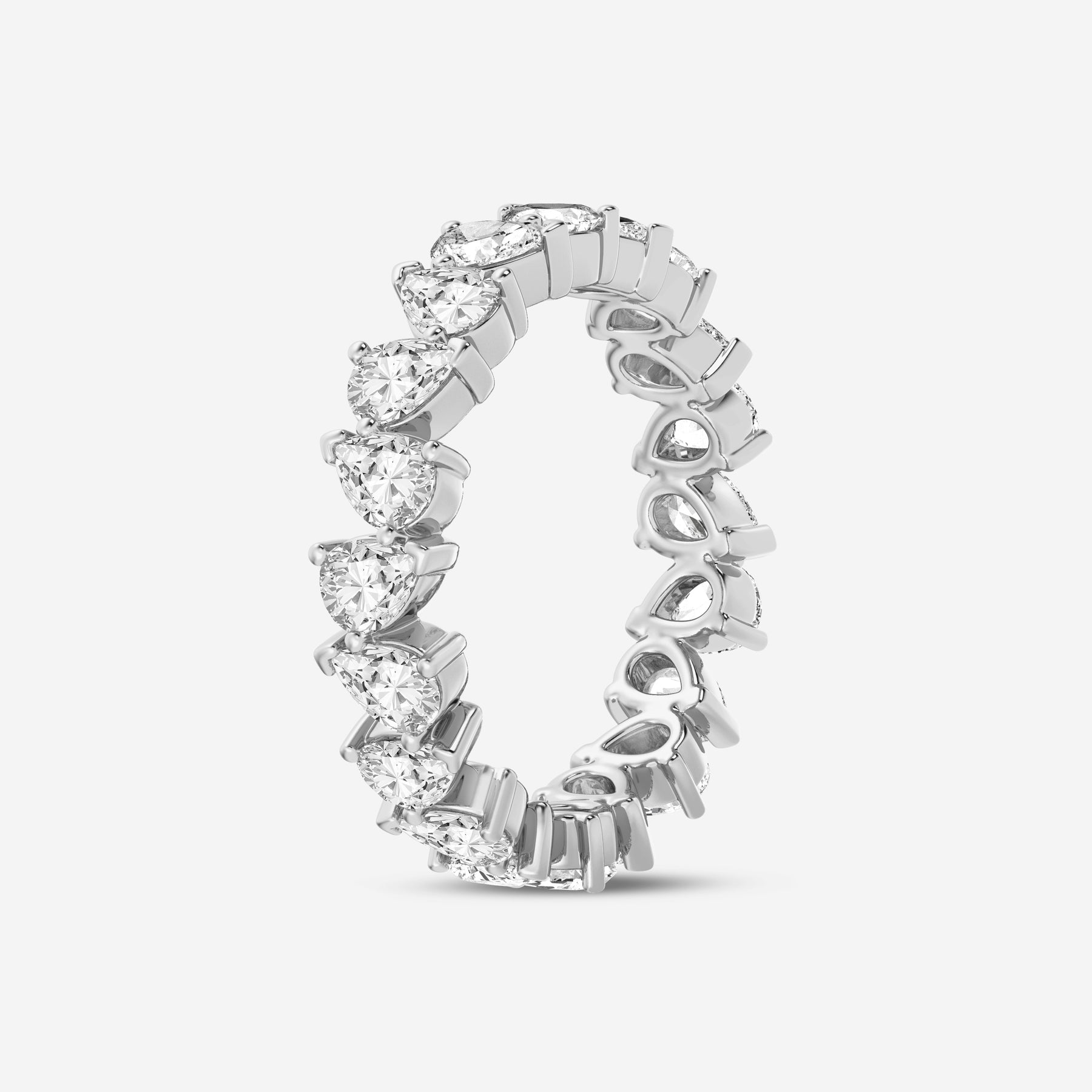 Pear 2.89CT Lab Diamond Eternity Band