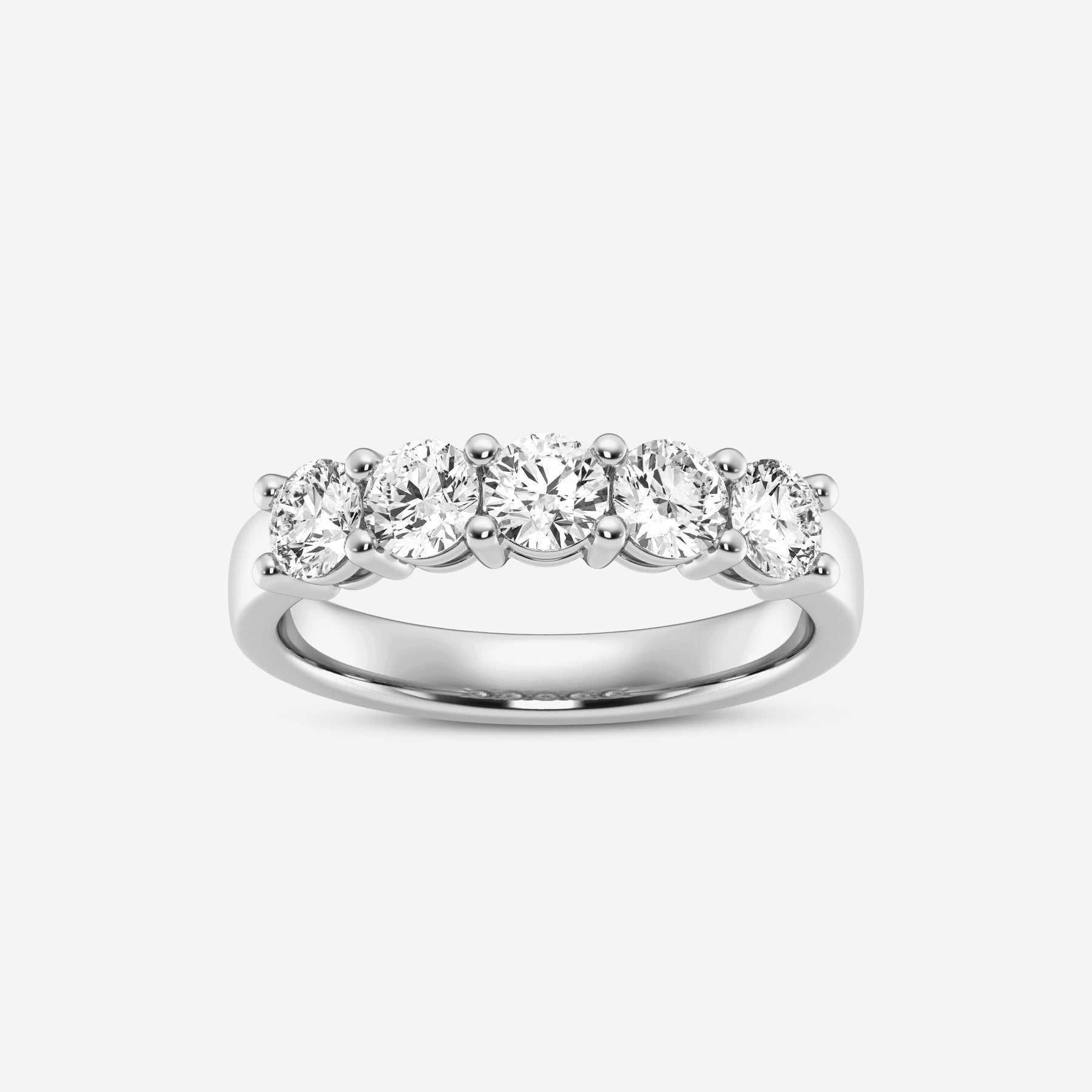 Round 5 stone 1.22CT Lab Diamond Band