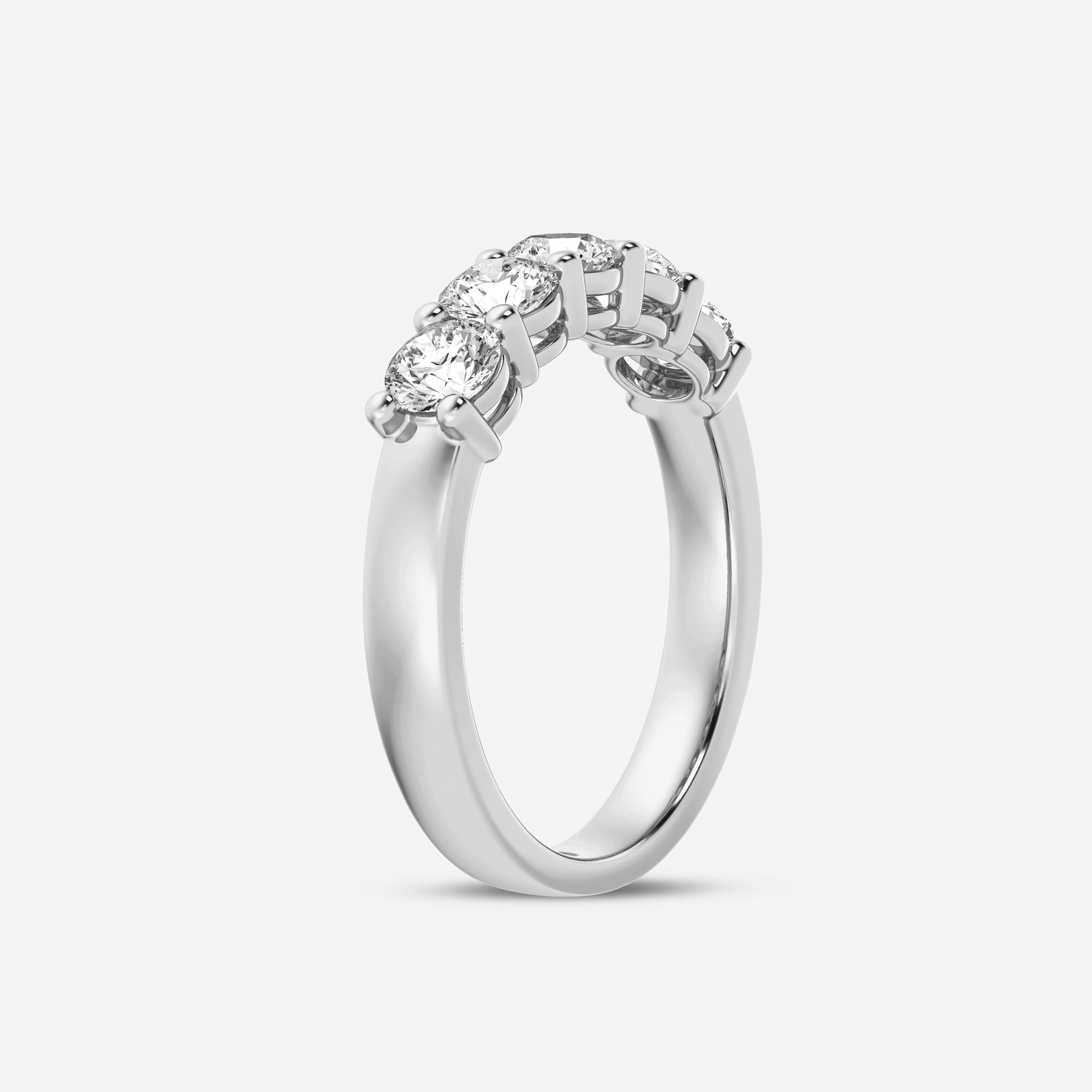Round 5 stone 1.22CT Lab Diamond Band