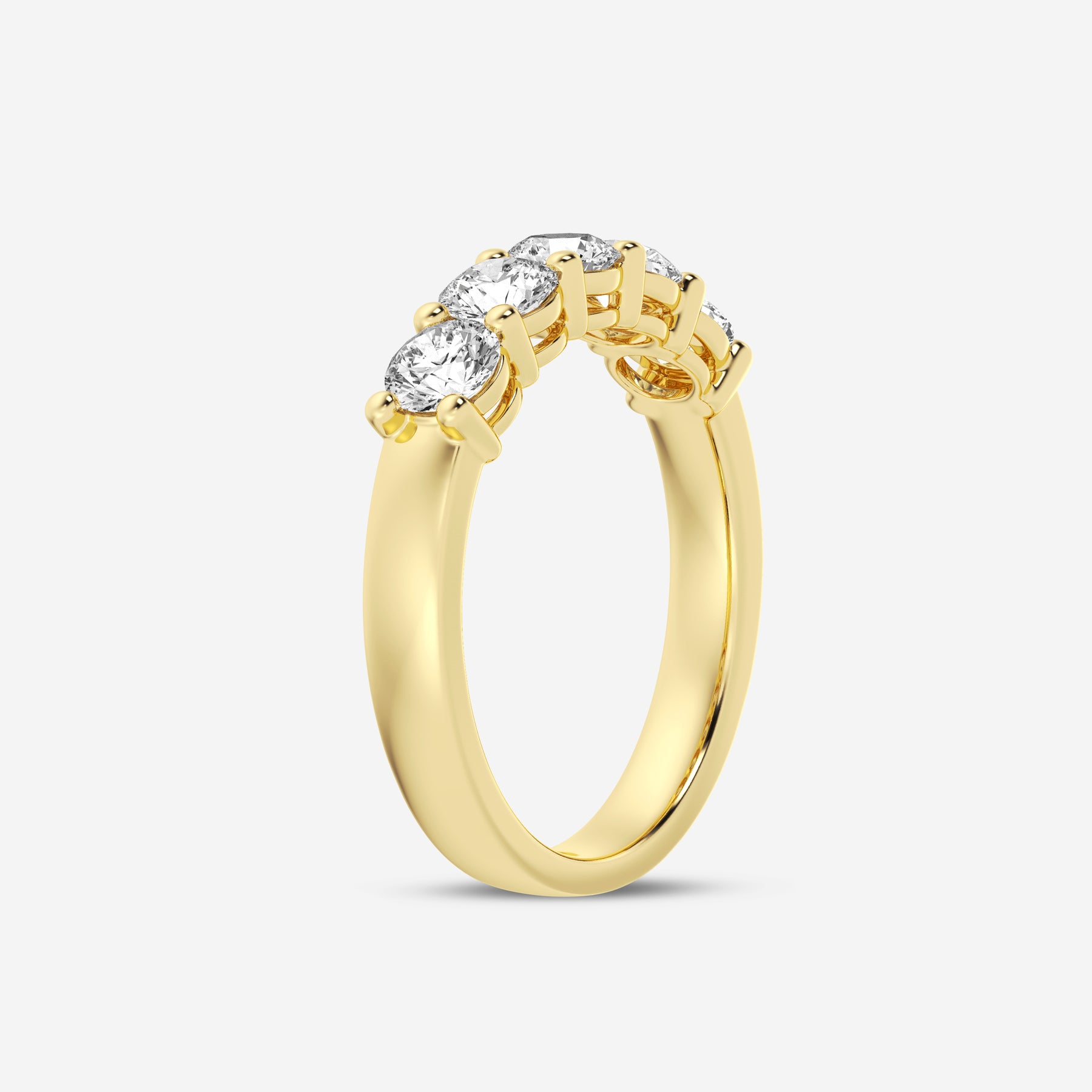 Round 5 stone 1.22CT Lab Diamond Band