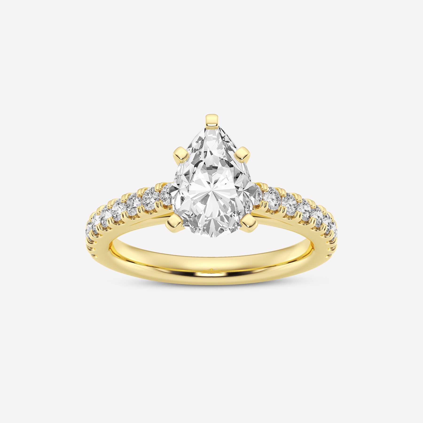 Pear Solitaire Engagement Ring