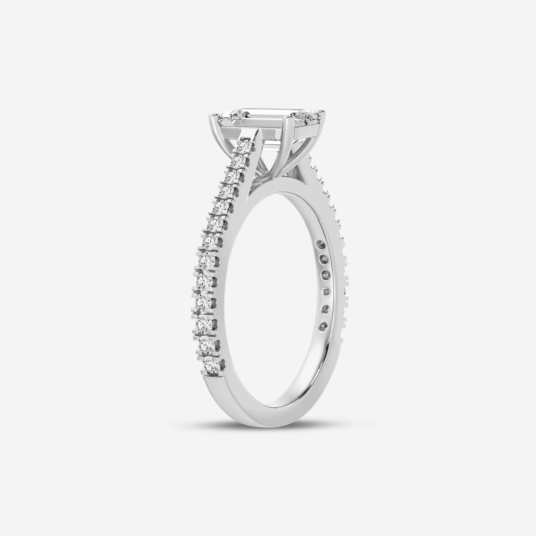 Emerald Cut Solitaire Ring