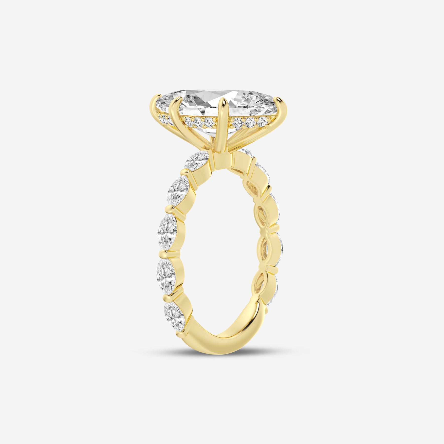 Marquise Lab Diamond Ring