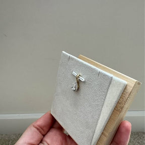 14kt Yellow Gold 0.60ct Pear shape halo Pendant