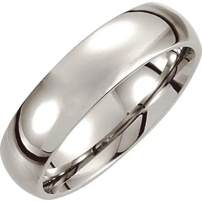 Cobalt 6mm Low Domed Band