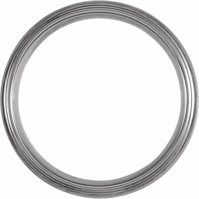 Tungsten 8mm Double Edge Band