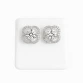 14KT White Gold 2.17ct Lab Grown Diamond earrings