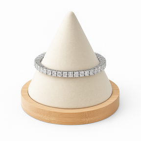 14KT WG Round 5.54ct Lab Grown Diamond Tennis Bracelet (E-F VS)