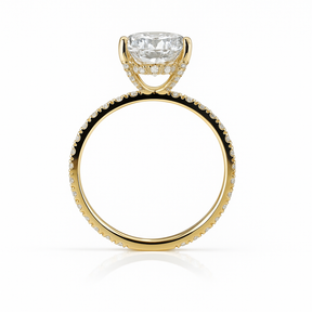 14Kt YG 4.90CT Radiant Cut Lab Grown Diamond Ring