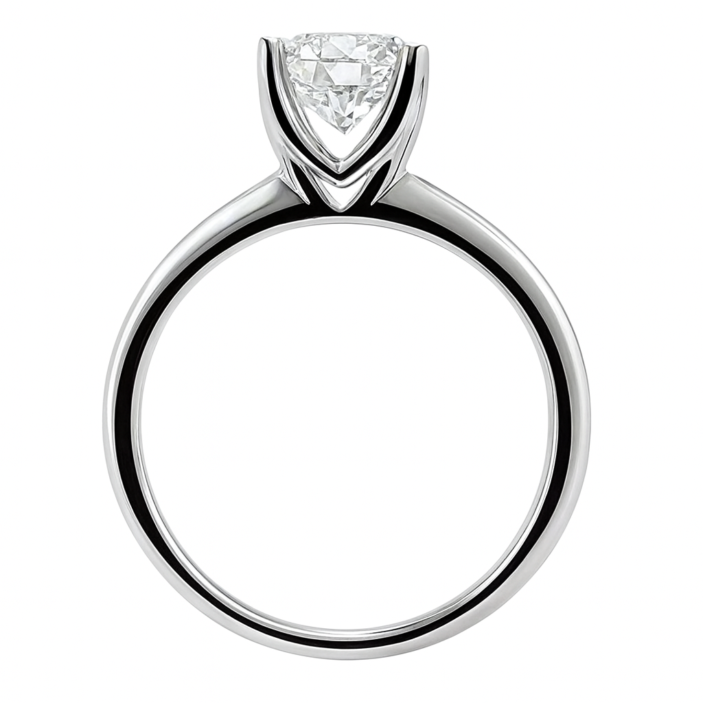 14KT WG 1.52ct Lab Grown Diamond Solitaire Ring VS-F