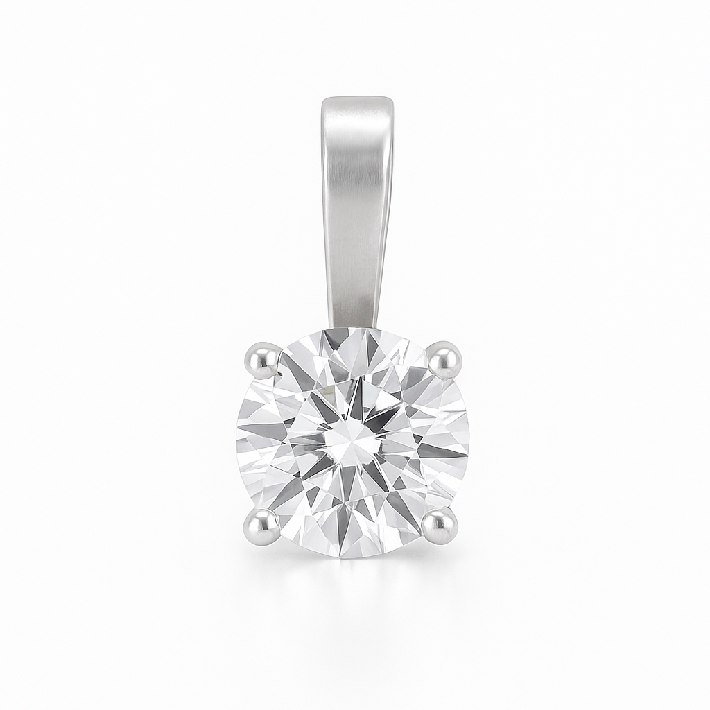 14KT WG 1.05CT LAB GROWN DIAMOND PENDANT