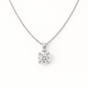 14KT WG 1.05CT LAB GROWN DIAMOND PENDANT