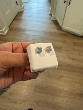 14KT WG 2.08CT Lab Grown Diamond Studs