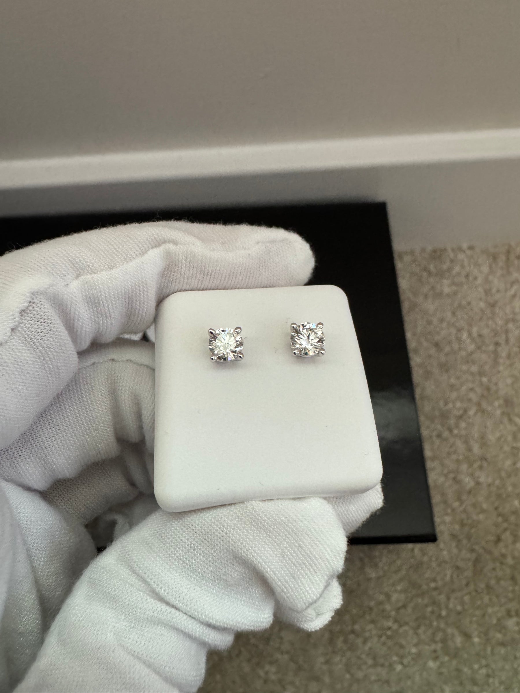 14KT 1.00CT Lab Grown Diamond Studs