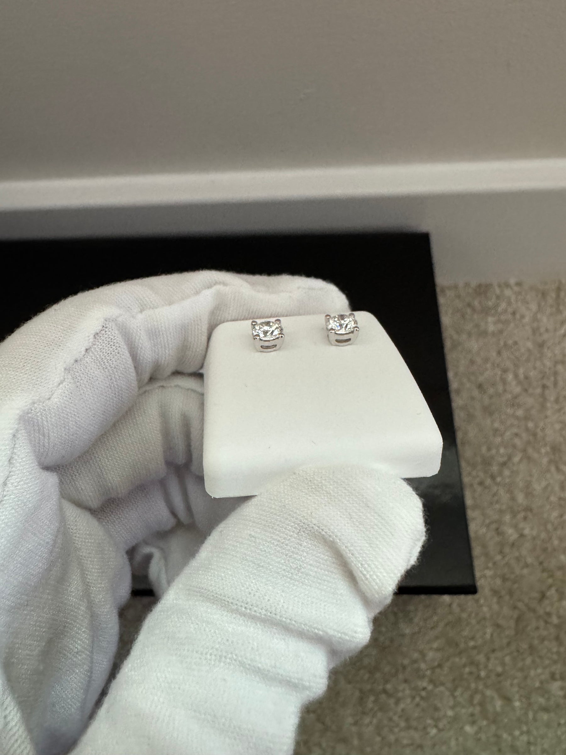 14KT 1.00CT Lab Grown Diamond Studs