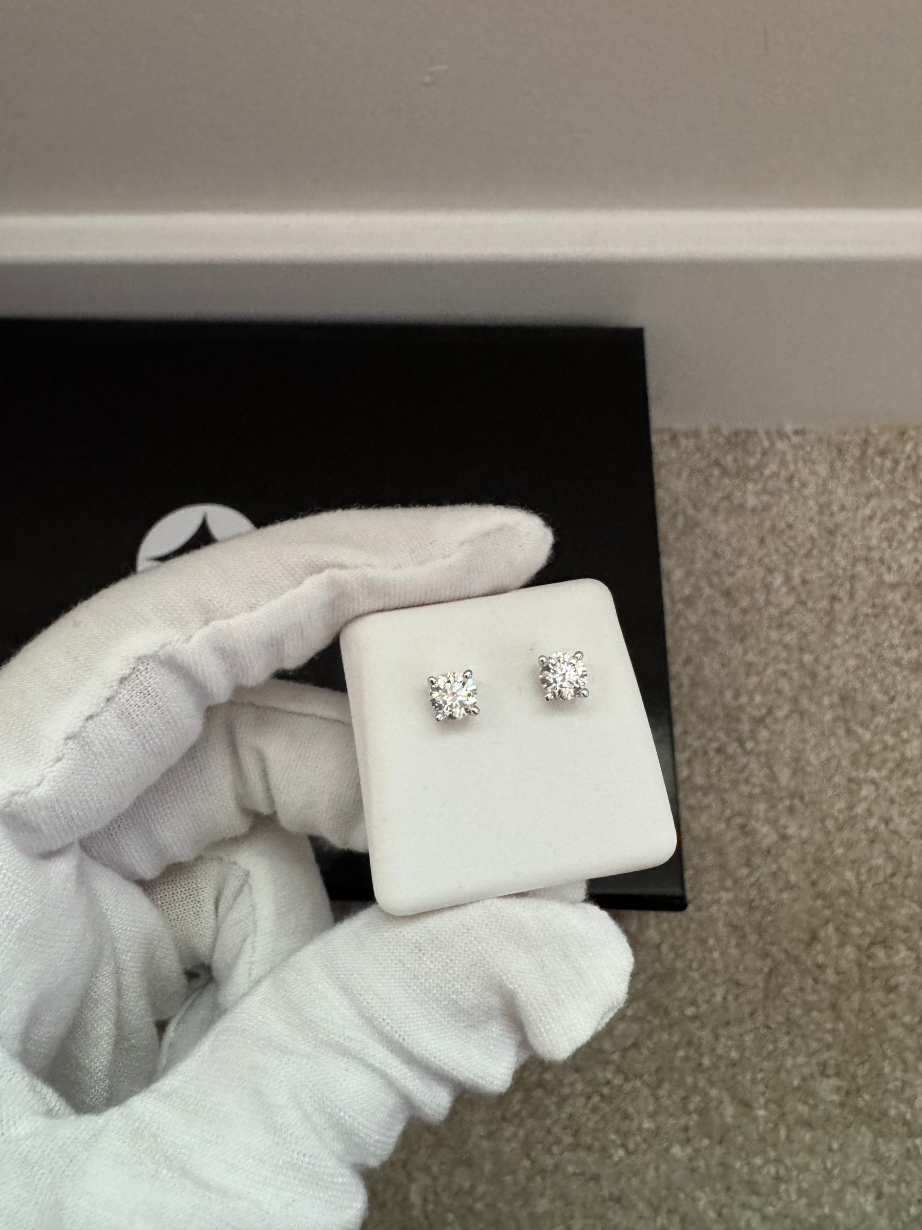 14KT 1.00CT Lab Grown Diamond Studs