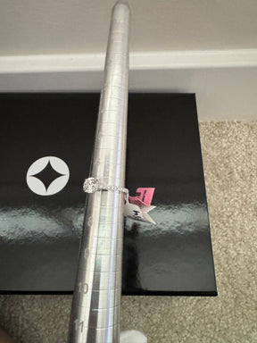 14KT White Gold Round Lab Diamond Ring