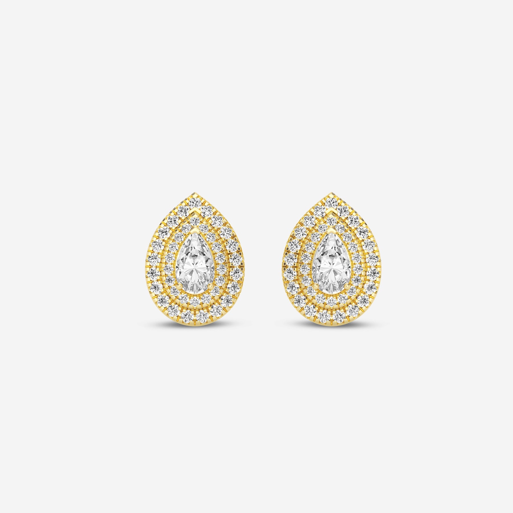 Pear 0.60CT Lab Diamonds Stud Earrings