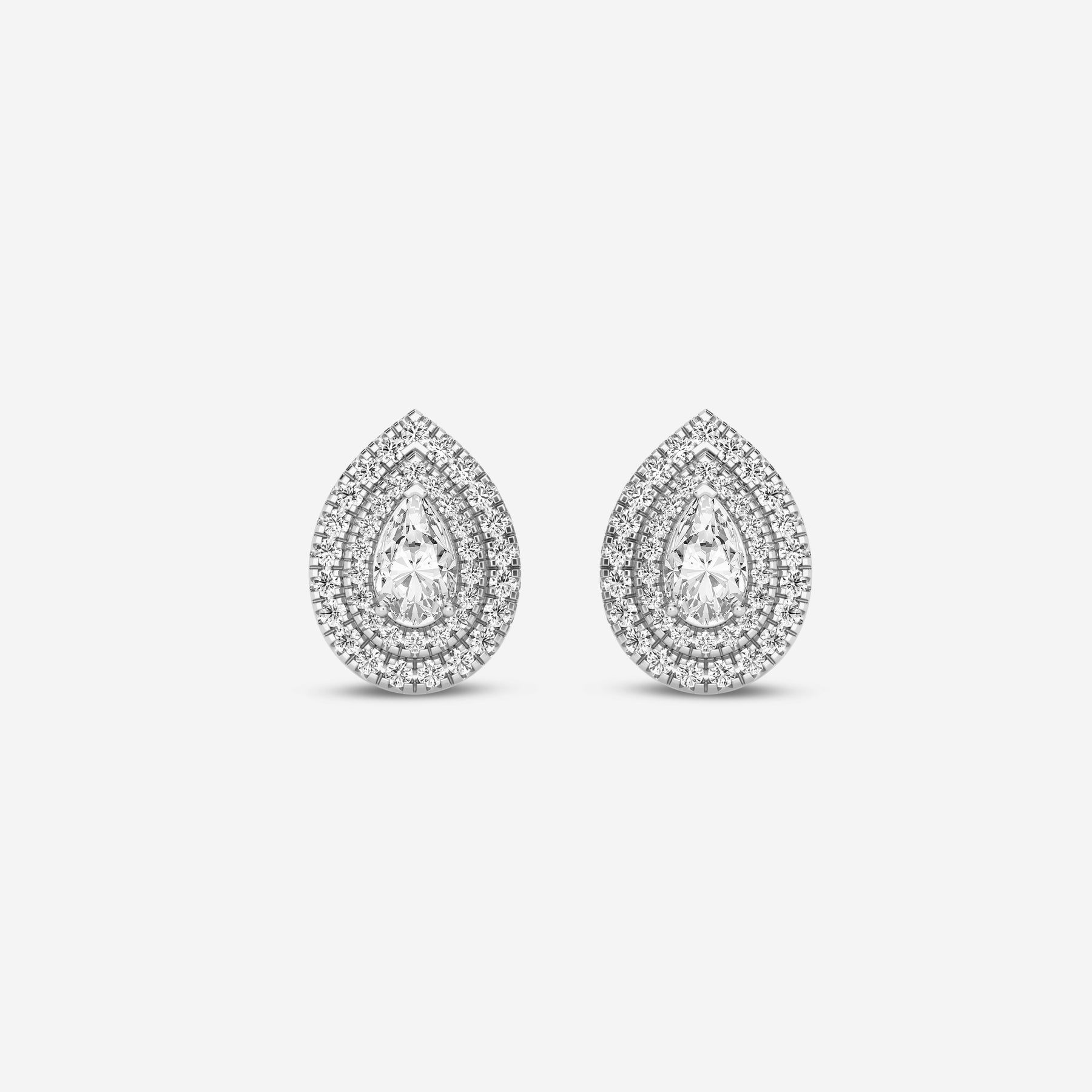 Pear 0.60CT Lab Diamonds Stud Earrings