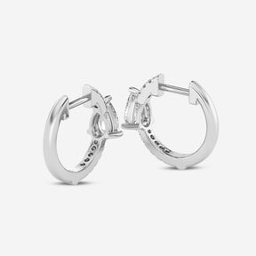 Pear 0.58CT Lab Diamond Hoop Earrings