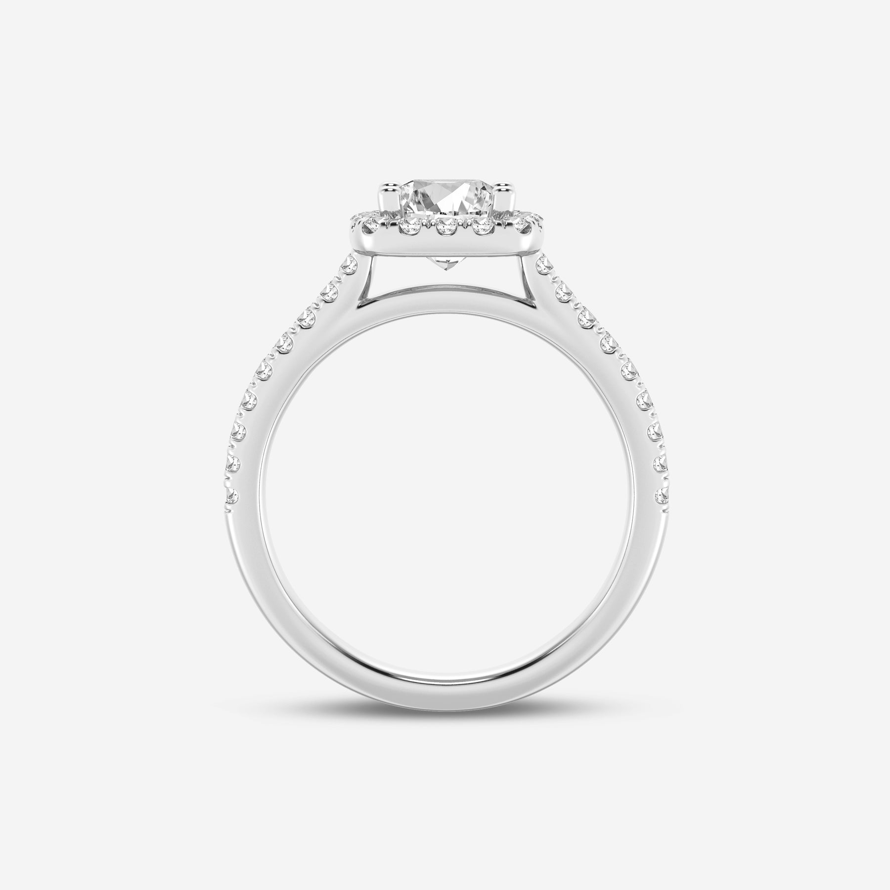 Cushion Halo Lab Diamond Ring