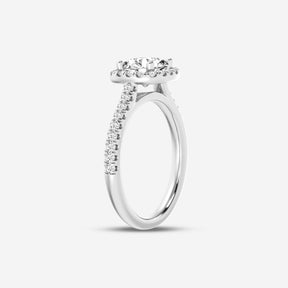 Cushion Halo Lab Diamond Ring