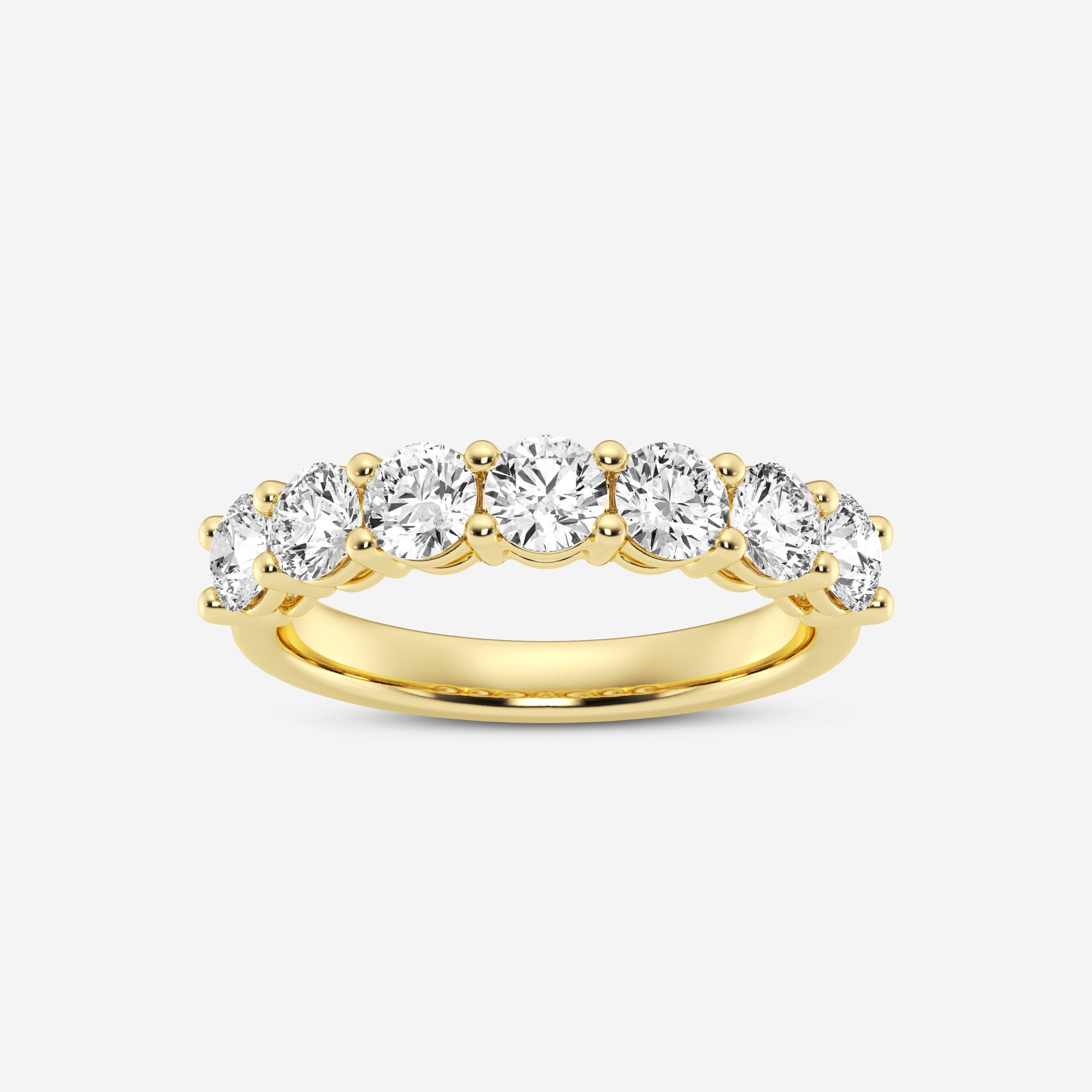 Round 7 Stone 0.99CT Lab Diamond band