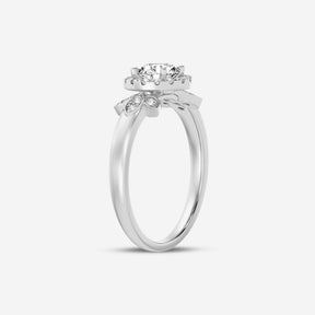 Round Halo Lab Diamond Ring