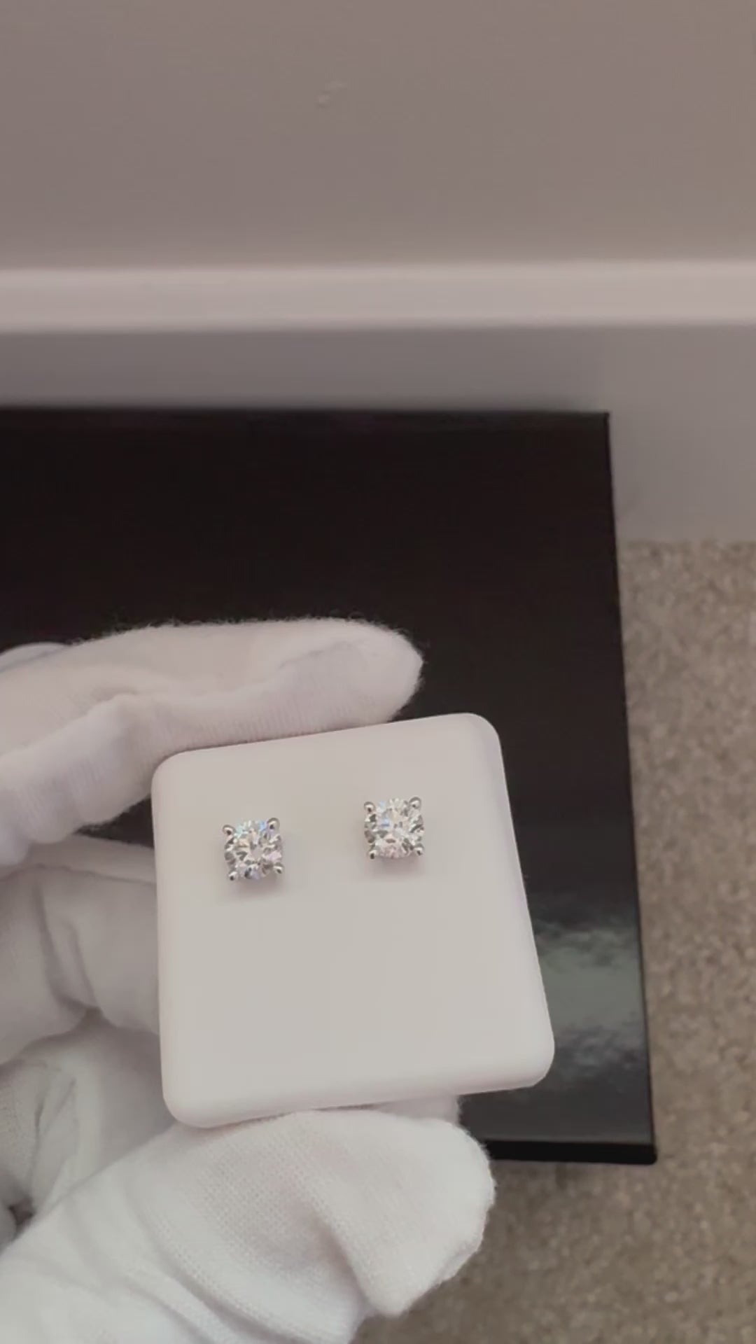 14KT 1.00CT Lab Grown Diamond Studs